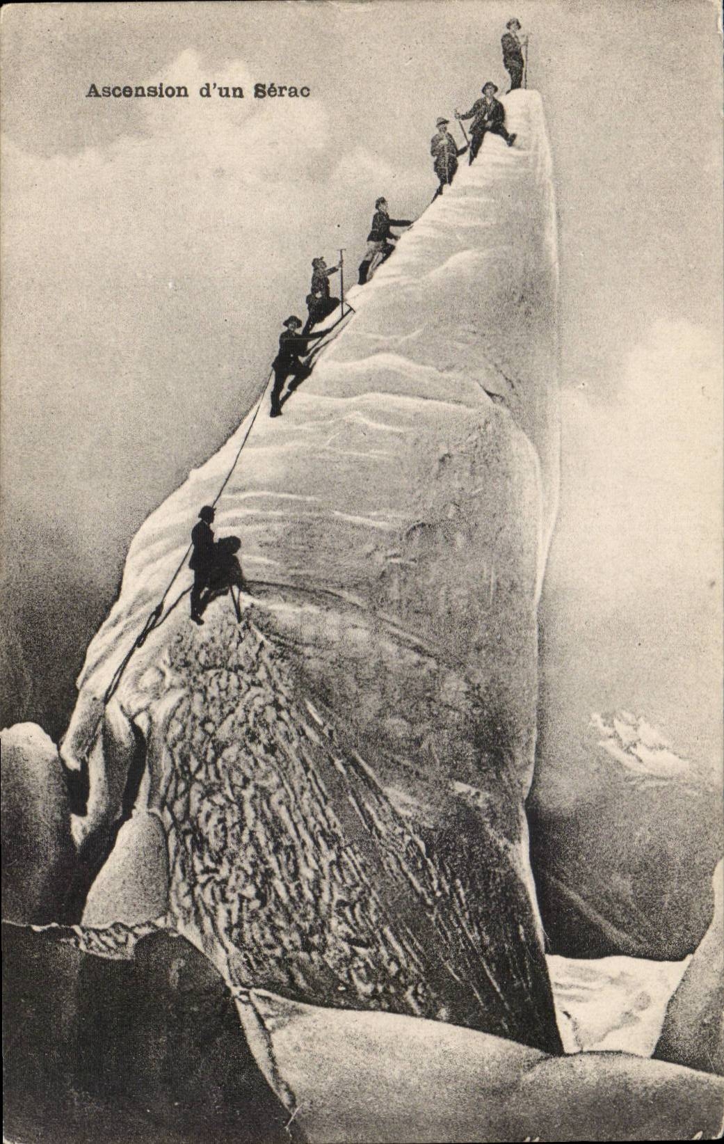 CPA Climbing of a Serac (alpinism)