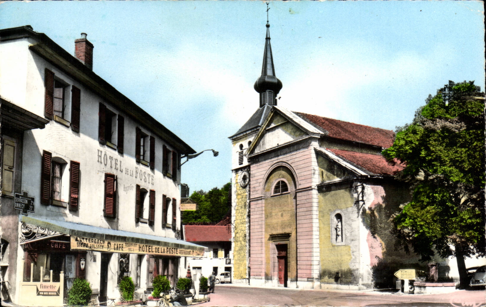 MODERN CARD Frangy Post office building
