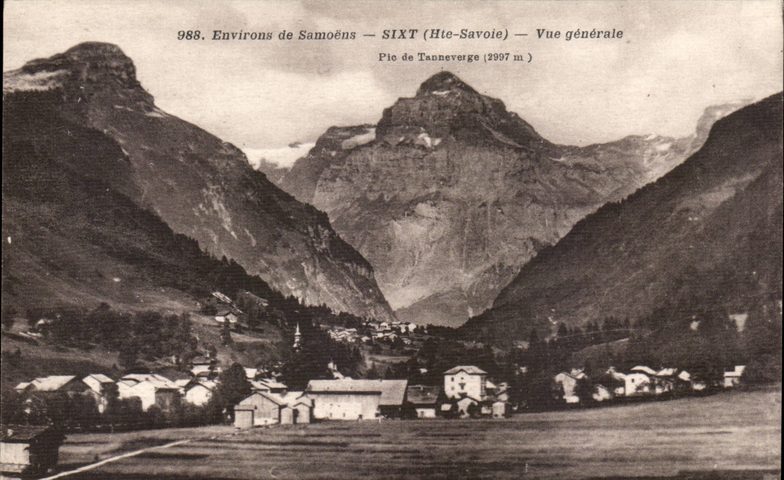 CPA Surroundings of Samoens Sixt View Peak of Tanneverge (2997m)