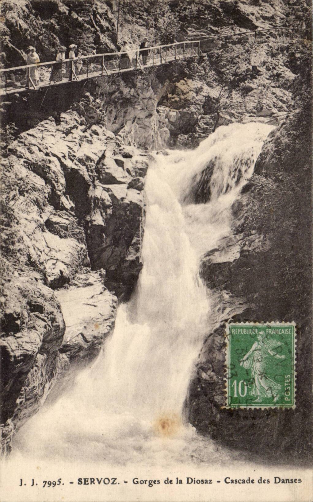 CPA Servoz Gorges of Doisaz Cascades of the Dances