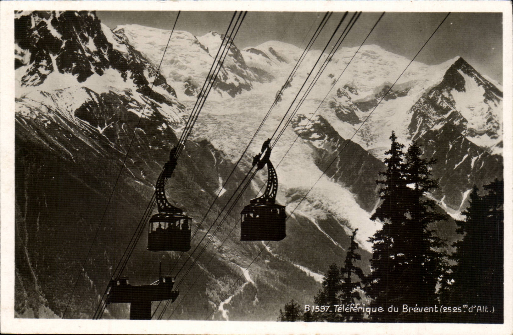 MODERN CARD Teleferic of Brevent (2525m)
