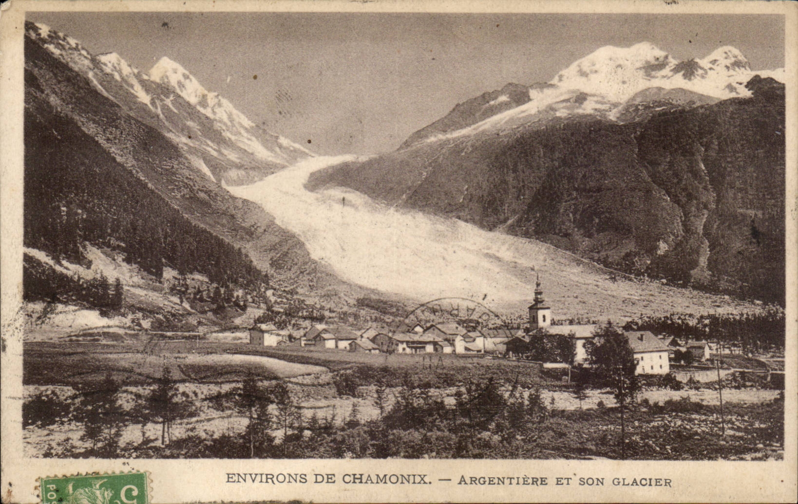 CPA Surroundings of chamonix Argentiere and its glacier