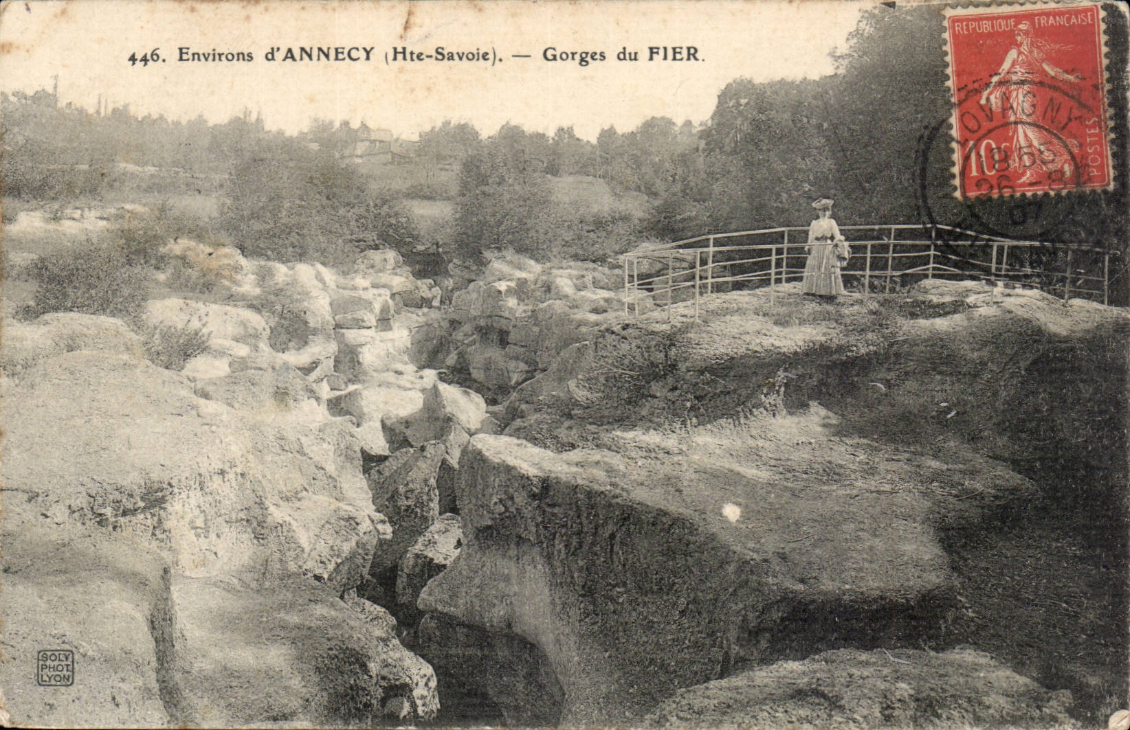 CPA Surroundings of Annecy Falls of Trusting
