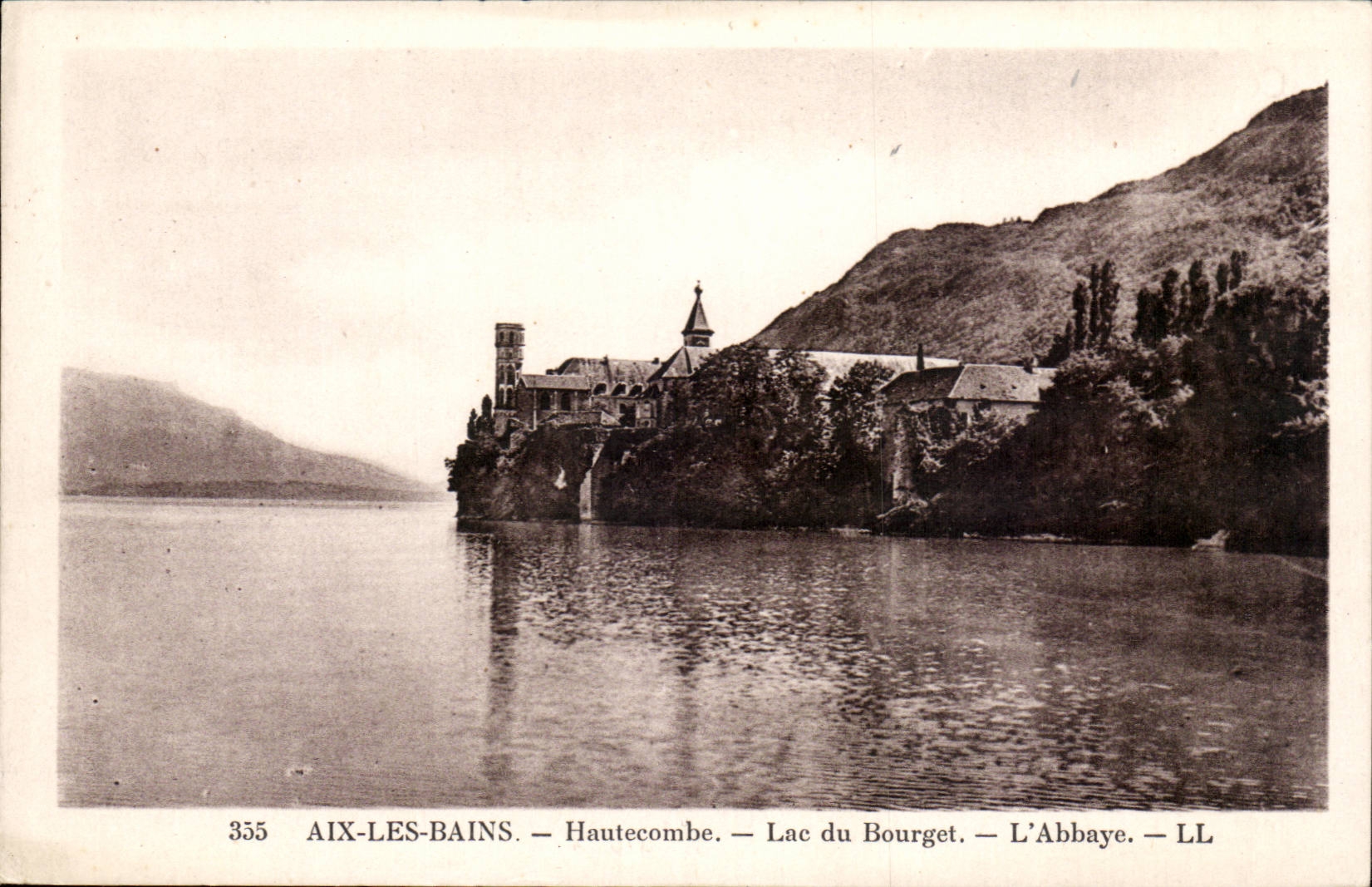 Aix les Bains CPA Hautecombe Lake of Le Bourget the abbey
