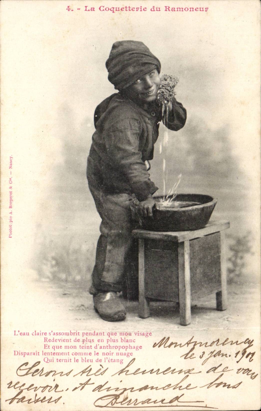 CPA Phantasie coquettery der Kamin-Kehrmaschine (Kindhandel)