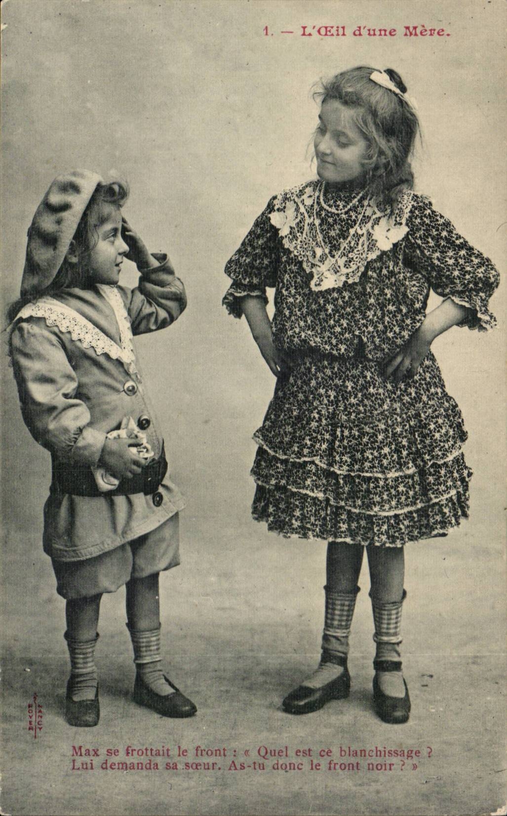 CPA Phantasie-Kind das Auge einer Mutter