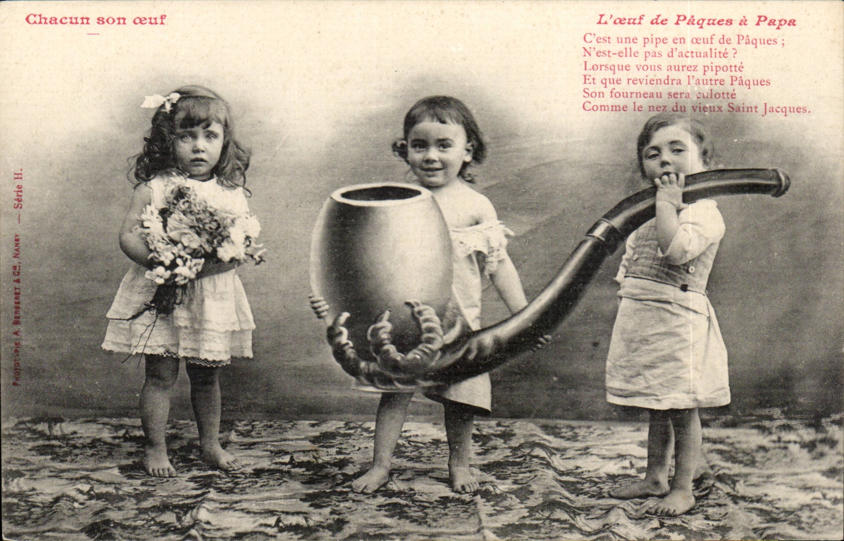 CPA Fantasy Each one its egg the Easter egg large father (children tobacco tobacco pipe)