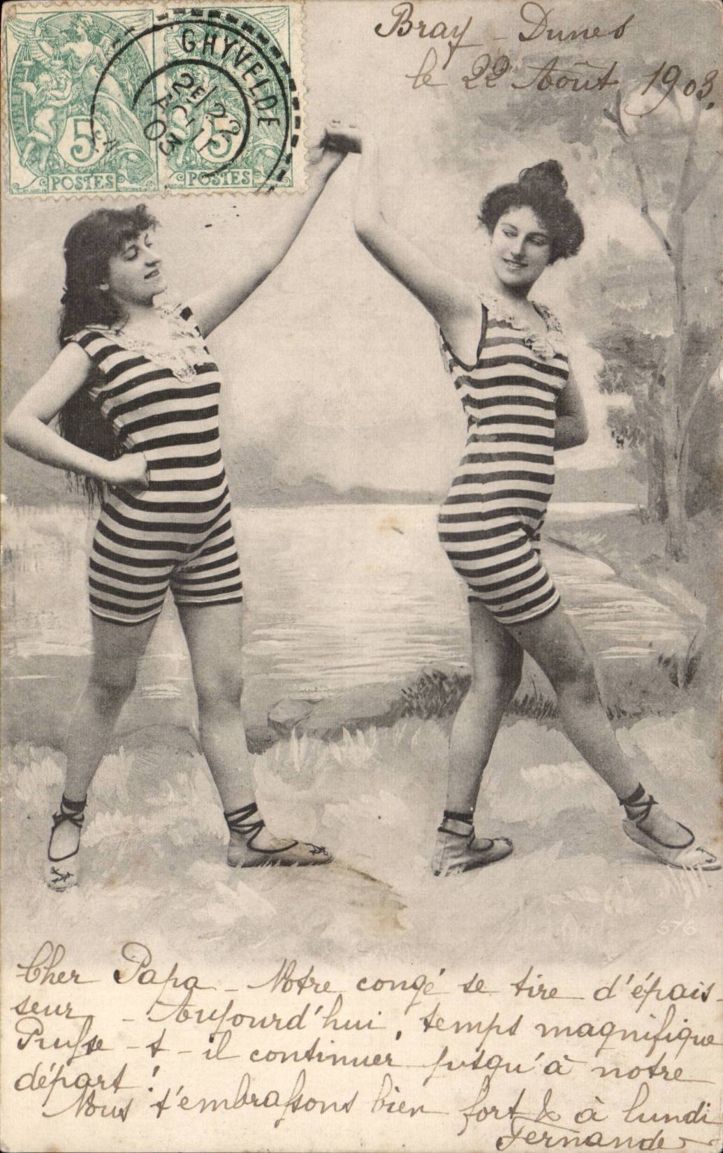 CPA Bathers (woman folklore costume)