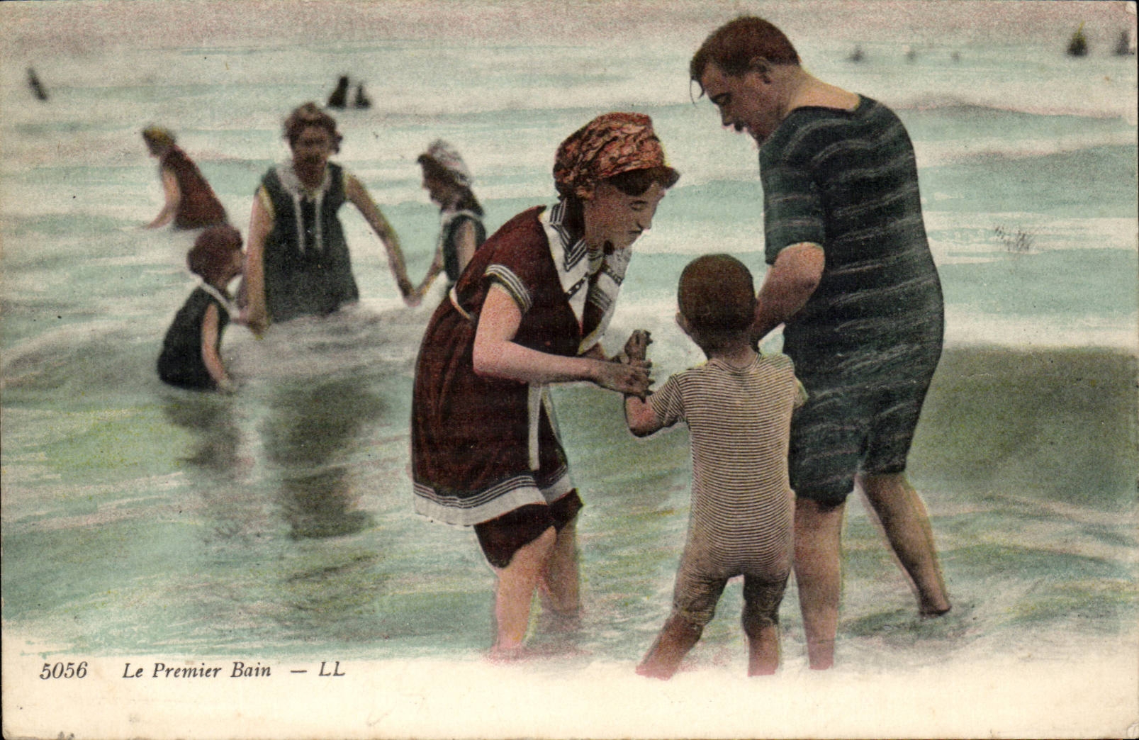 CPA the first bath (folklore child)