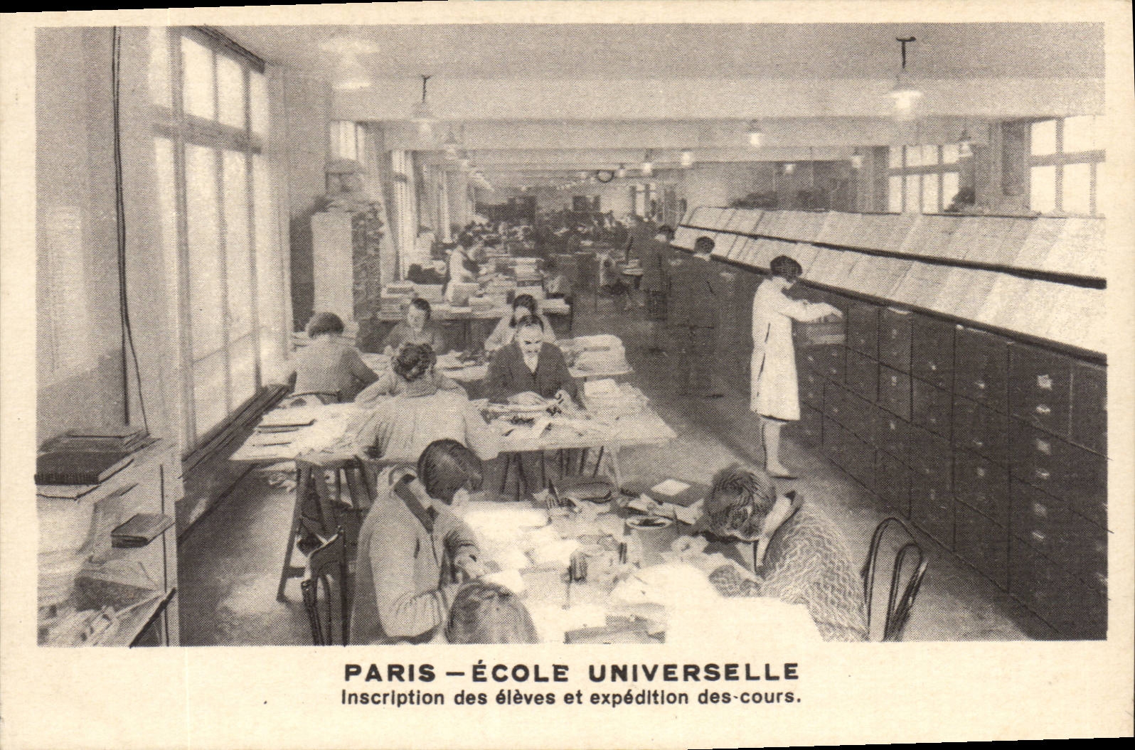 Paris ecole universelle CPA Inscription de eleves et expedition des cours (exelmans)