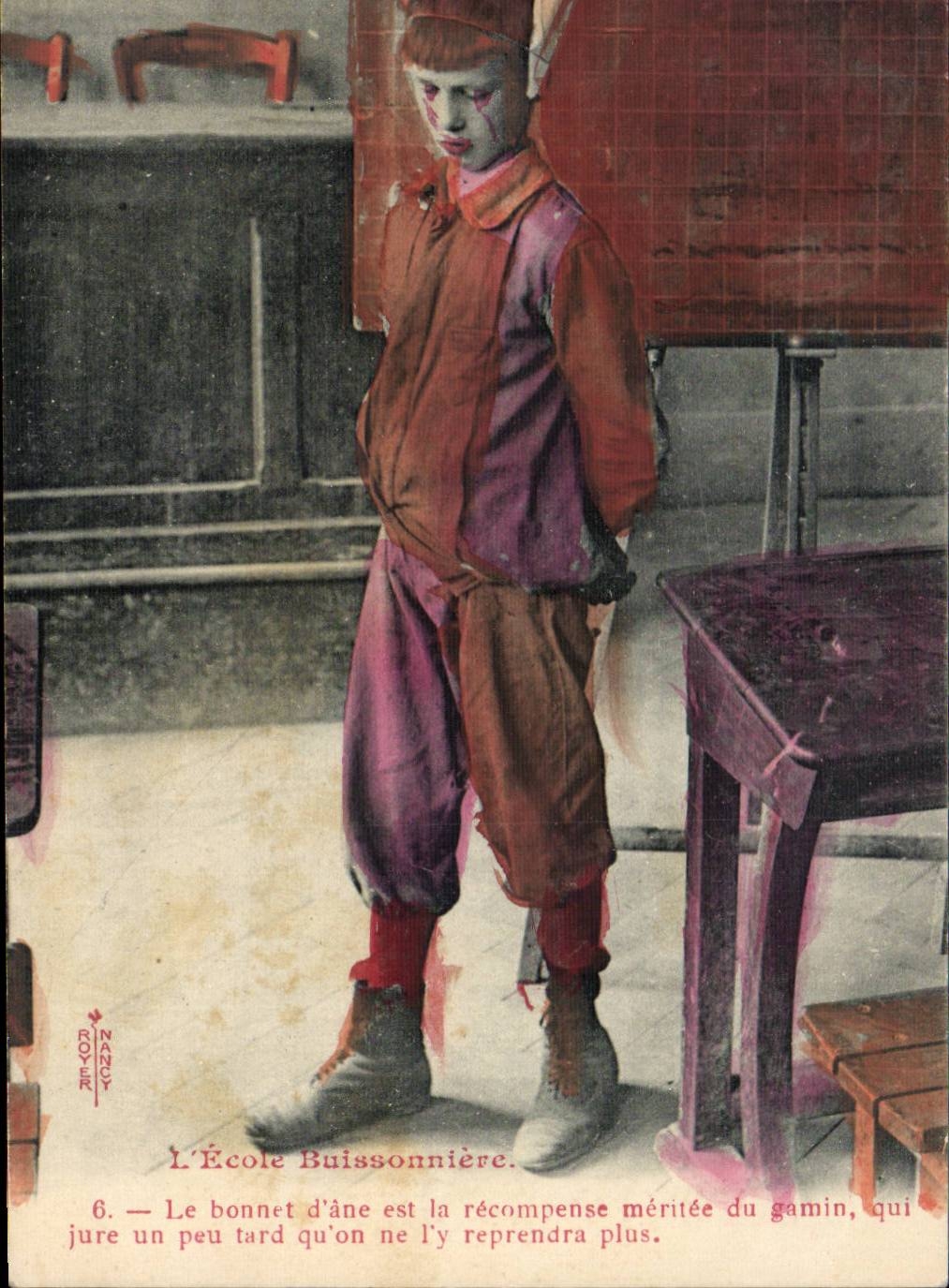 School buissonniere Dunce's cap (children folklore donkey mile) TOP