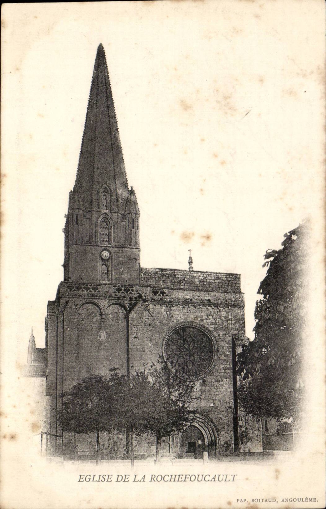 CPA Church of Rochefoucault