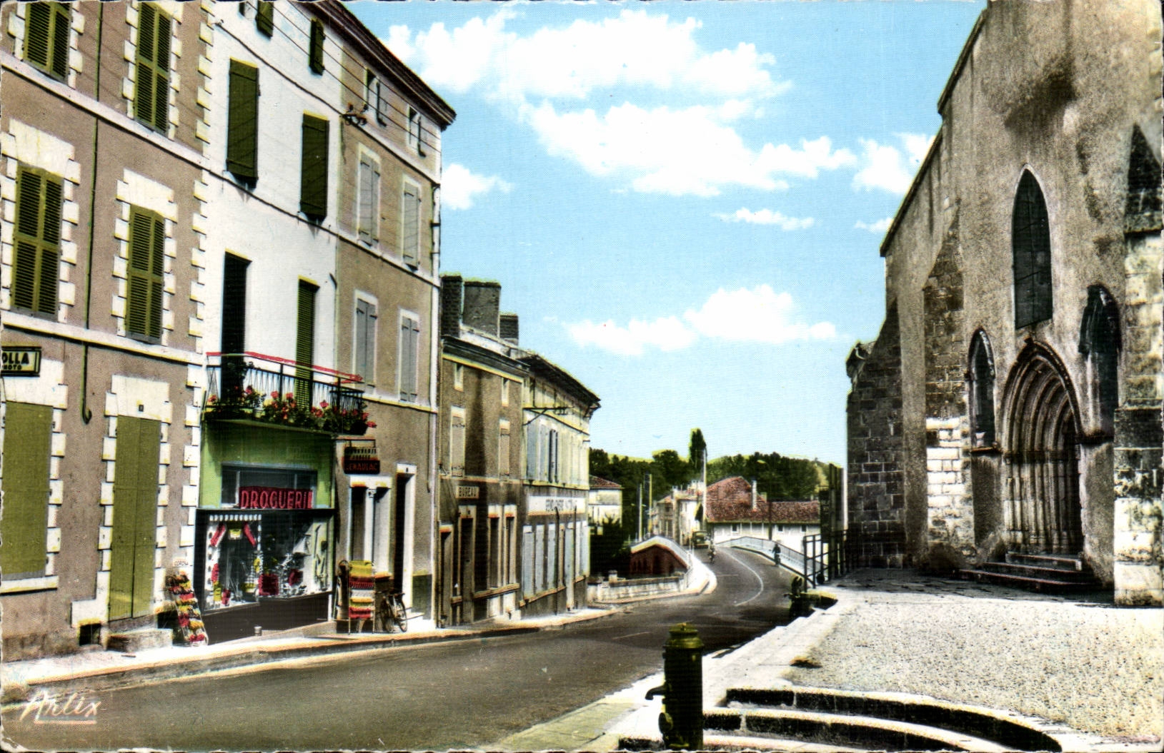 Mansle MODERN CARD the church and the bridge