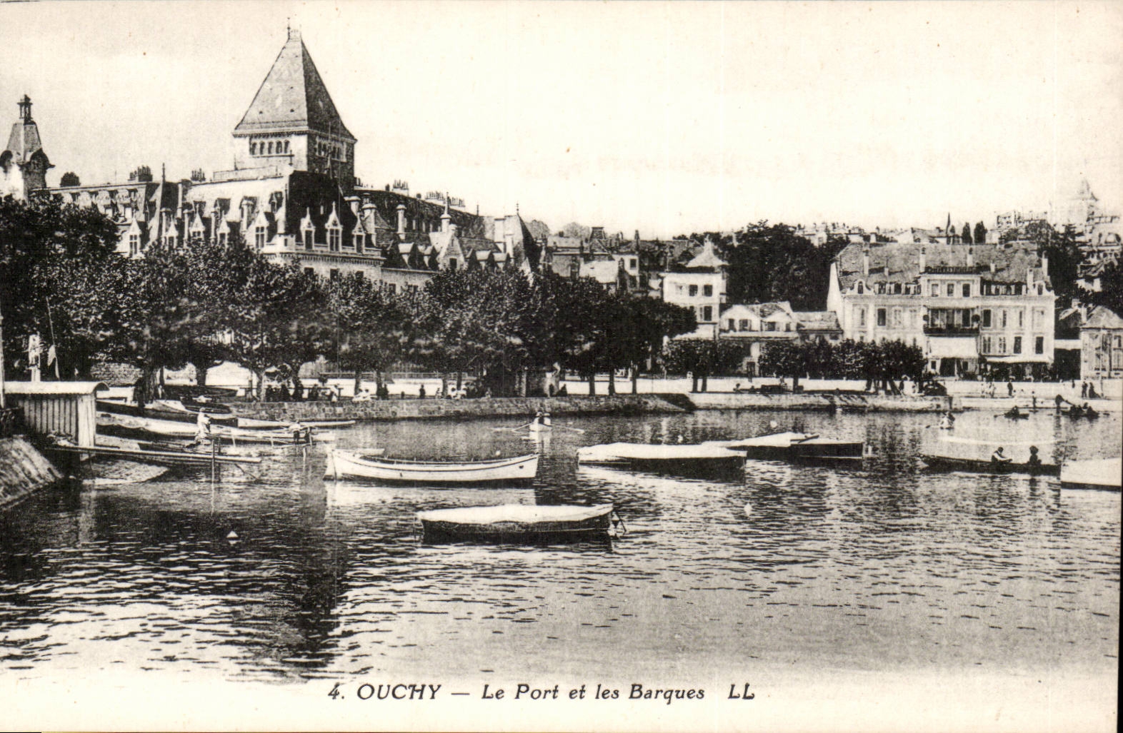 Switzerland - Schweiz - Ouchy - the Port D and boats - Lausanne surroundings - CPA
