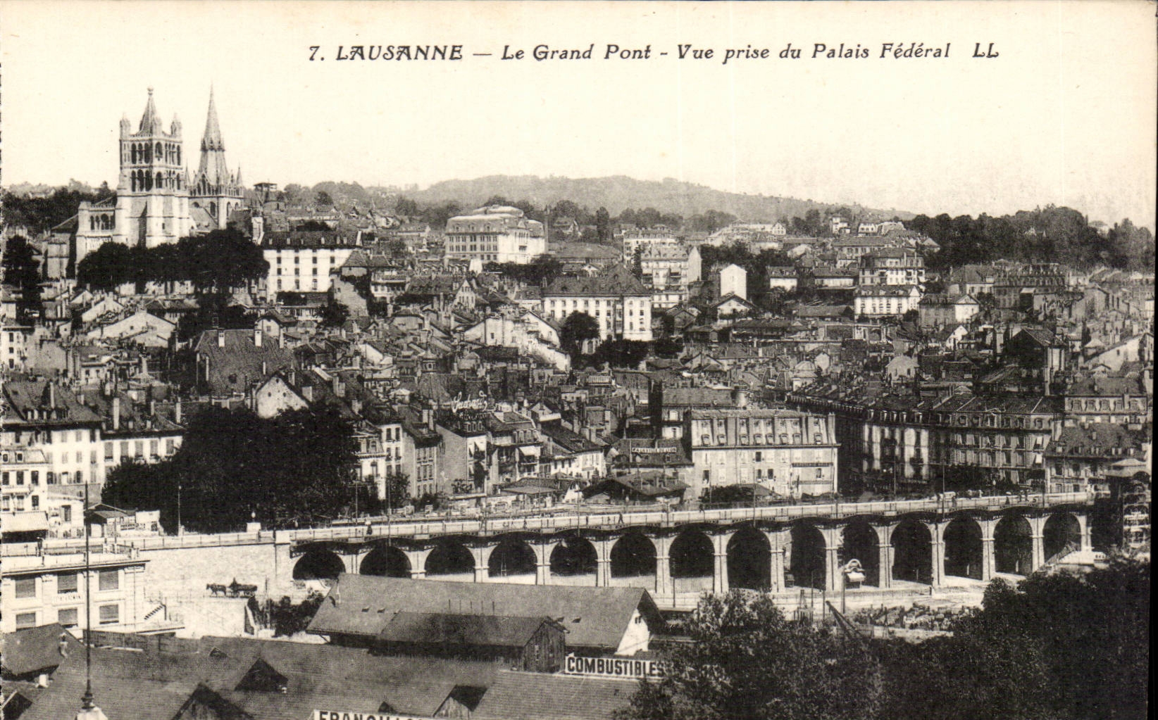 Switzerland - Schweiz - Lausanne - the Large Bridge - Seen from of the Federal Palate - CPA