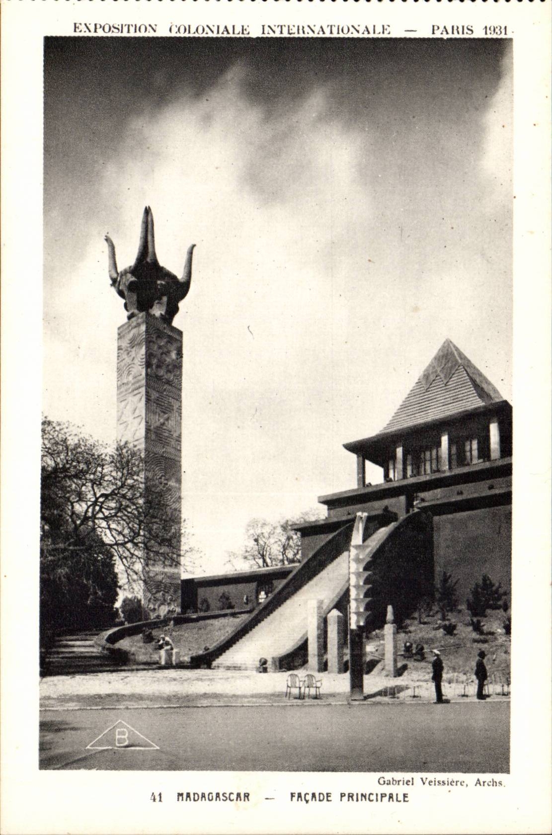 Paris - Exposition Coloniale Internationale 1931 - Madagascar - Facade Principale - CPA 