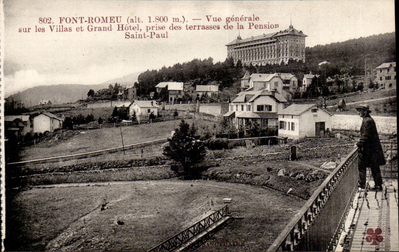 Make Romeu - View on the Villas and the Large Hotel taken of the Terraces of the Pension Paul Saint - CPA