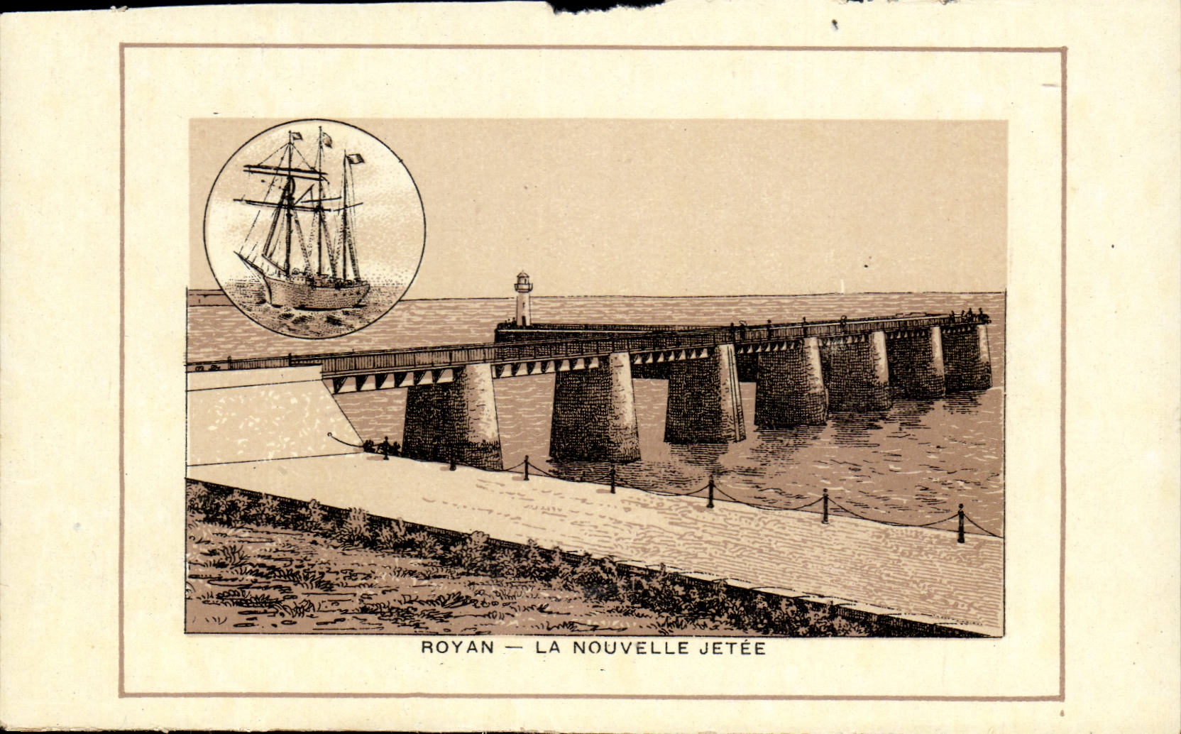 Royan - der neue Pier - Leuchtturm - Leuchtturm - CPA