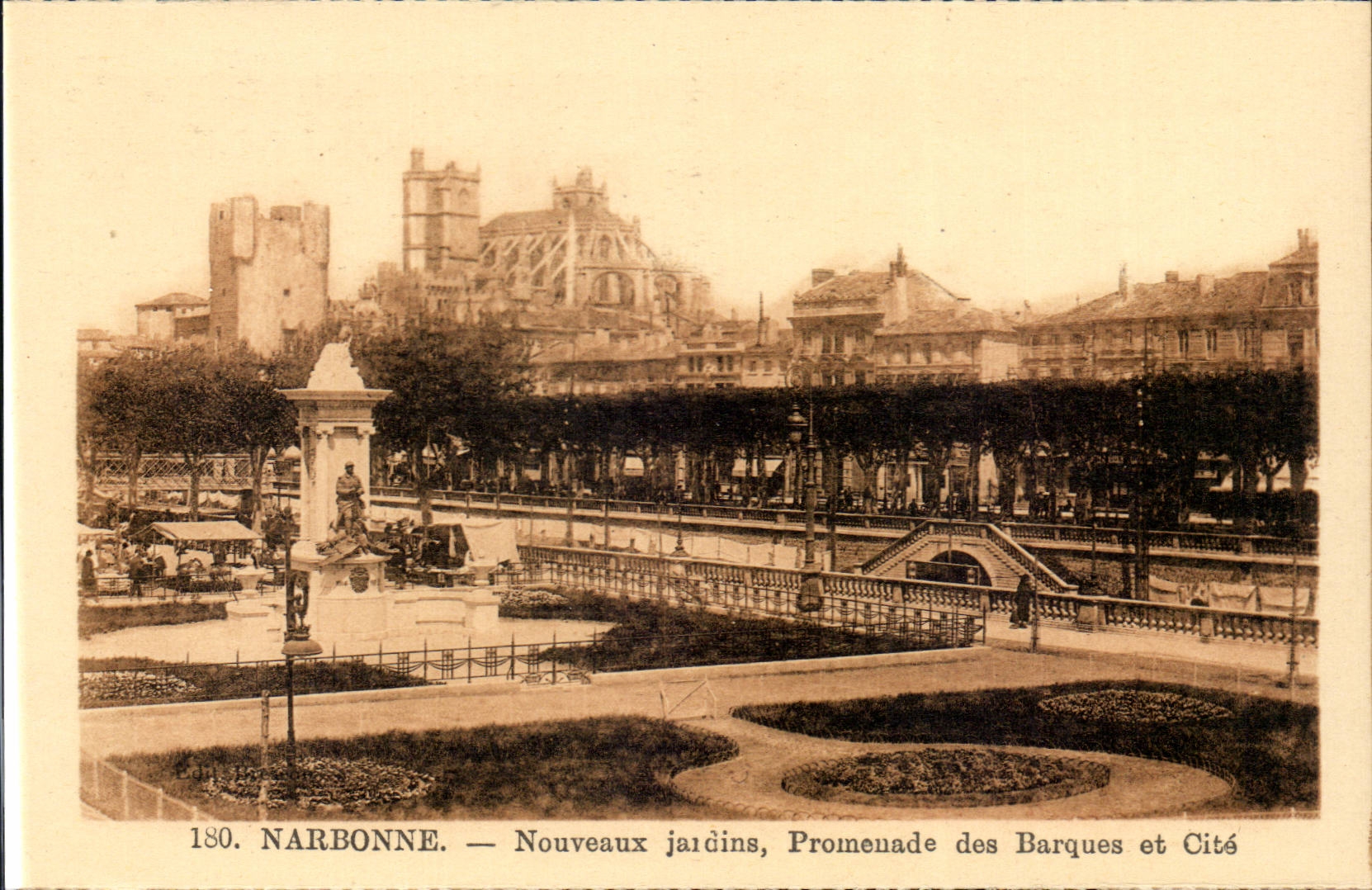 Narbonne - neue Garten - Weg der Boote und der ISCED - CPA