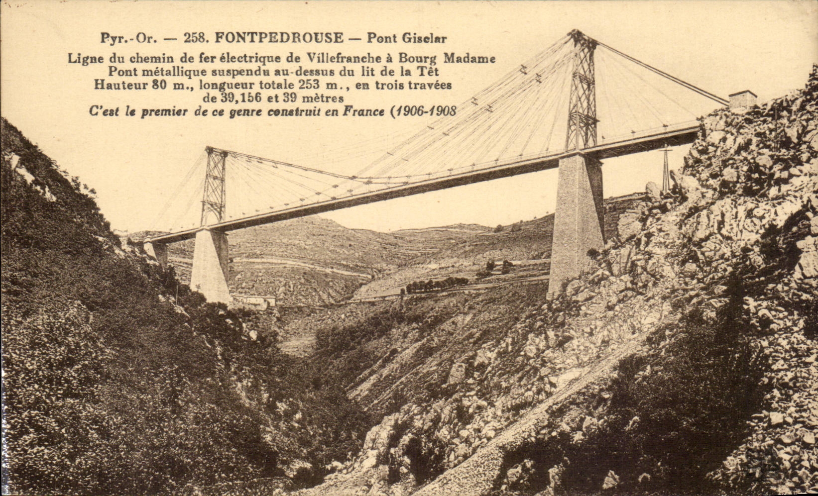 Fontpedrouse - Giselar Bridge - CPA