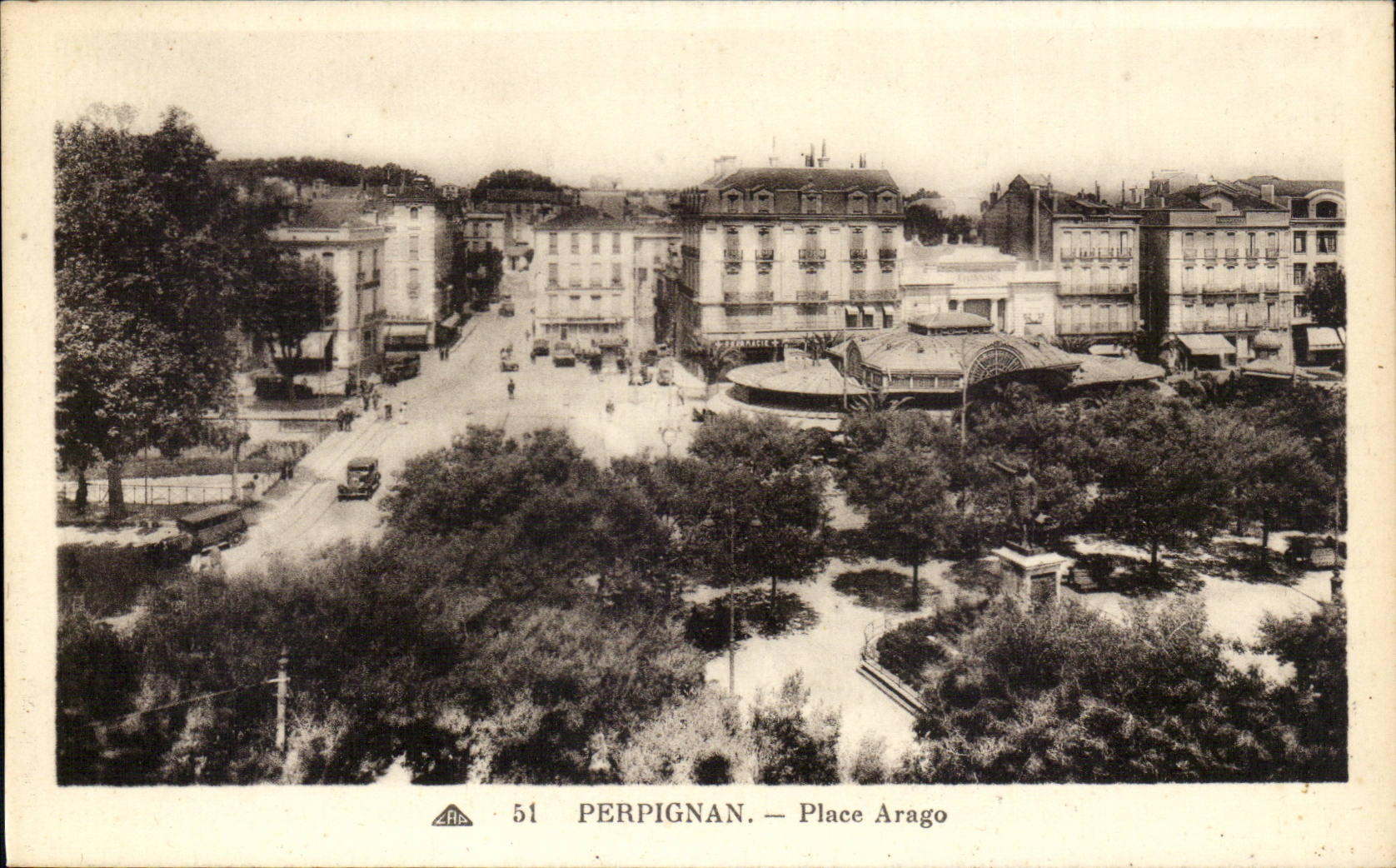 Perpignan - Place Arago - CPA 