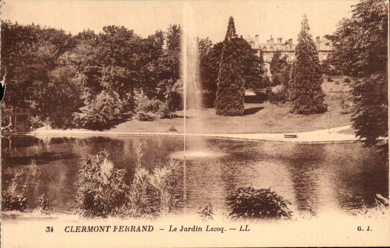 Clermont Ferrand - the Lecoq Garden - CPA
