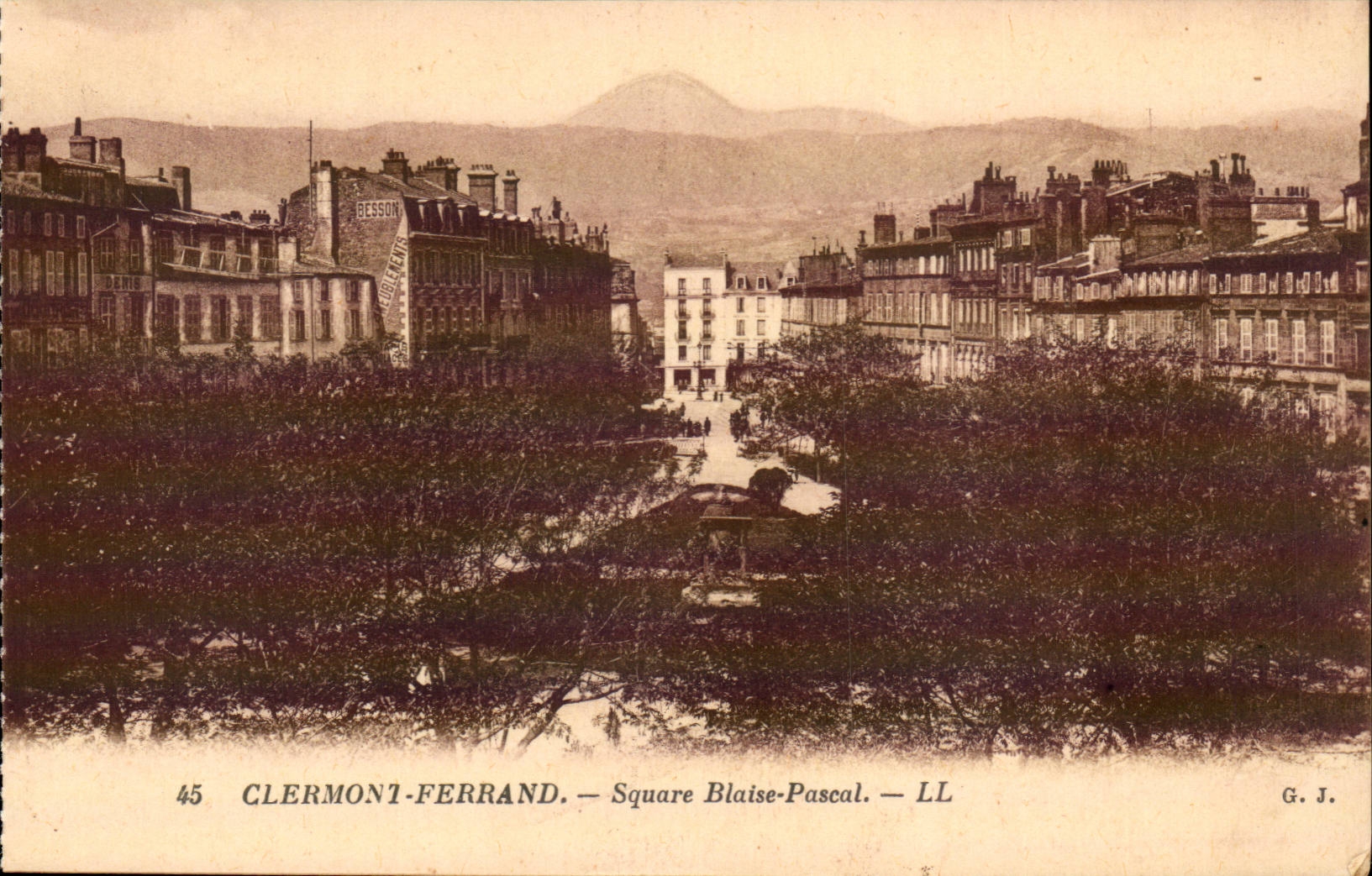 Clermont Ferrand - Public garden Blaise Pascal - CPA