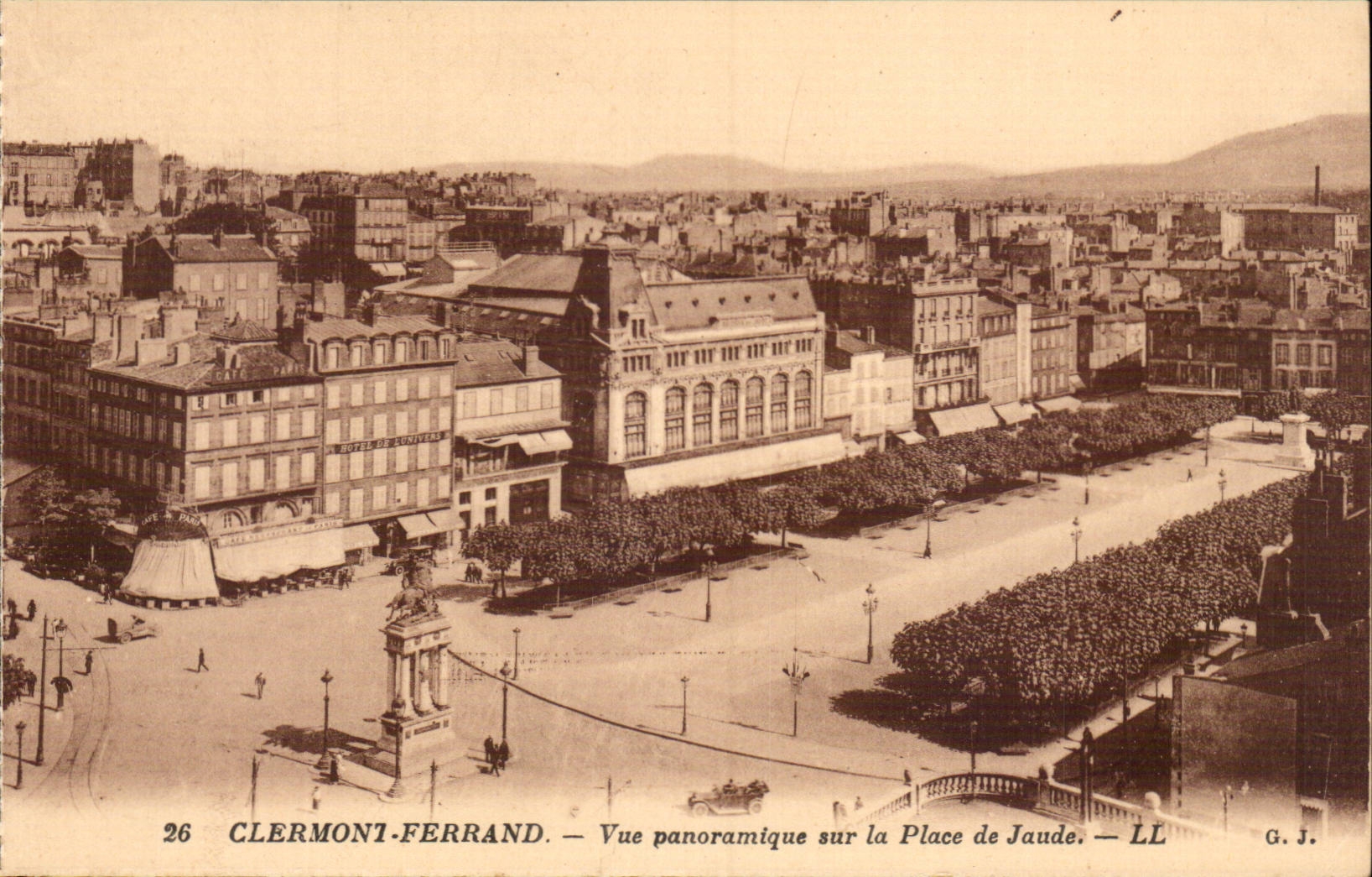Clermont Ferrand - the Place of Jaude - Panoramic View - CPA