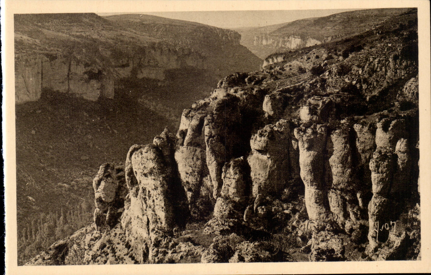 Falls of the Tarn - the gun of Jonte - CPA