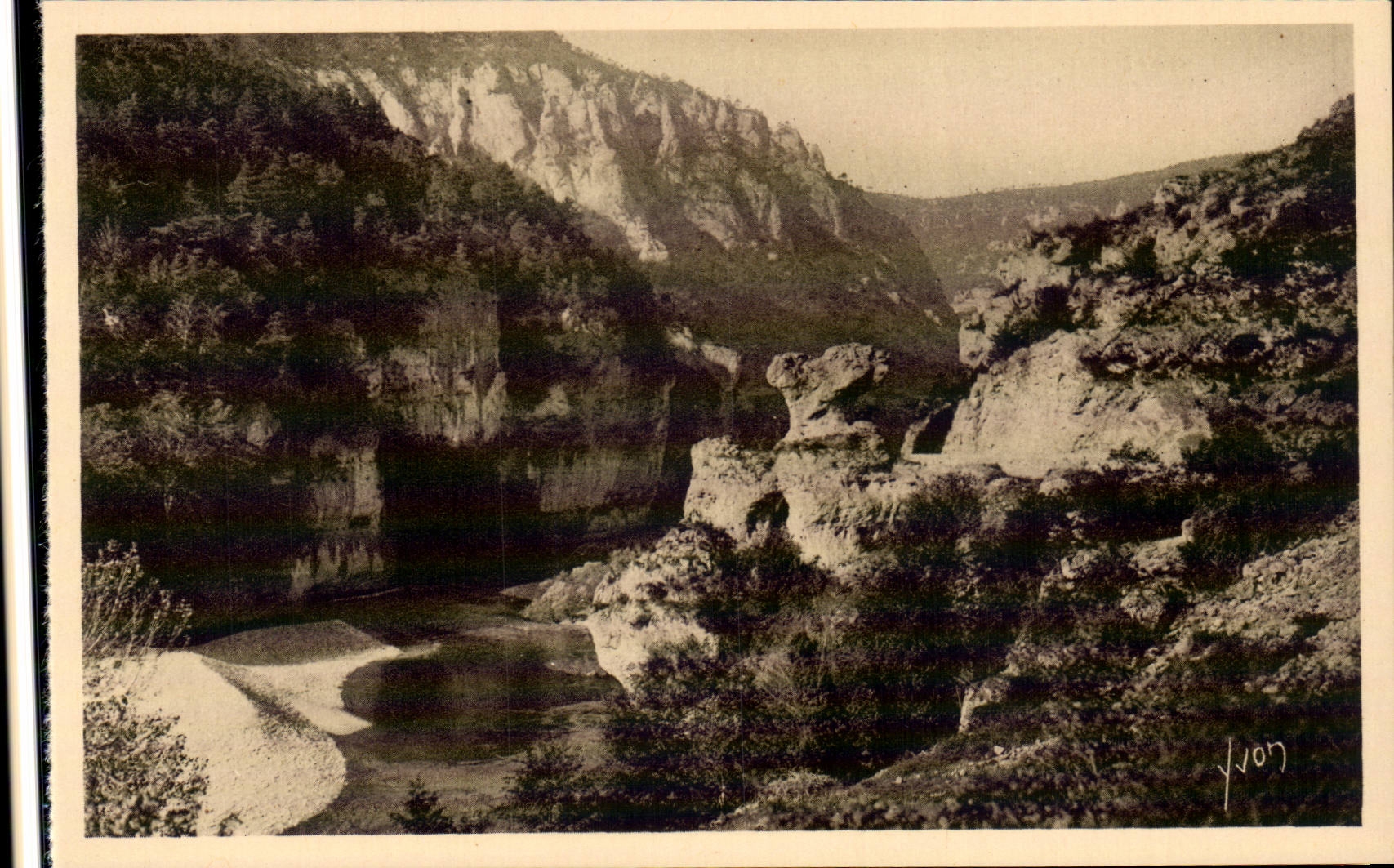 Falls of the Tarn - Rock of Mushroom - CPA