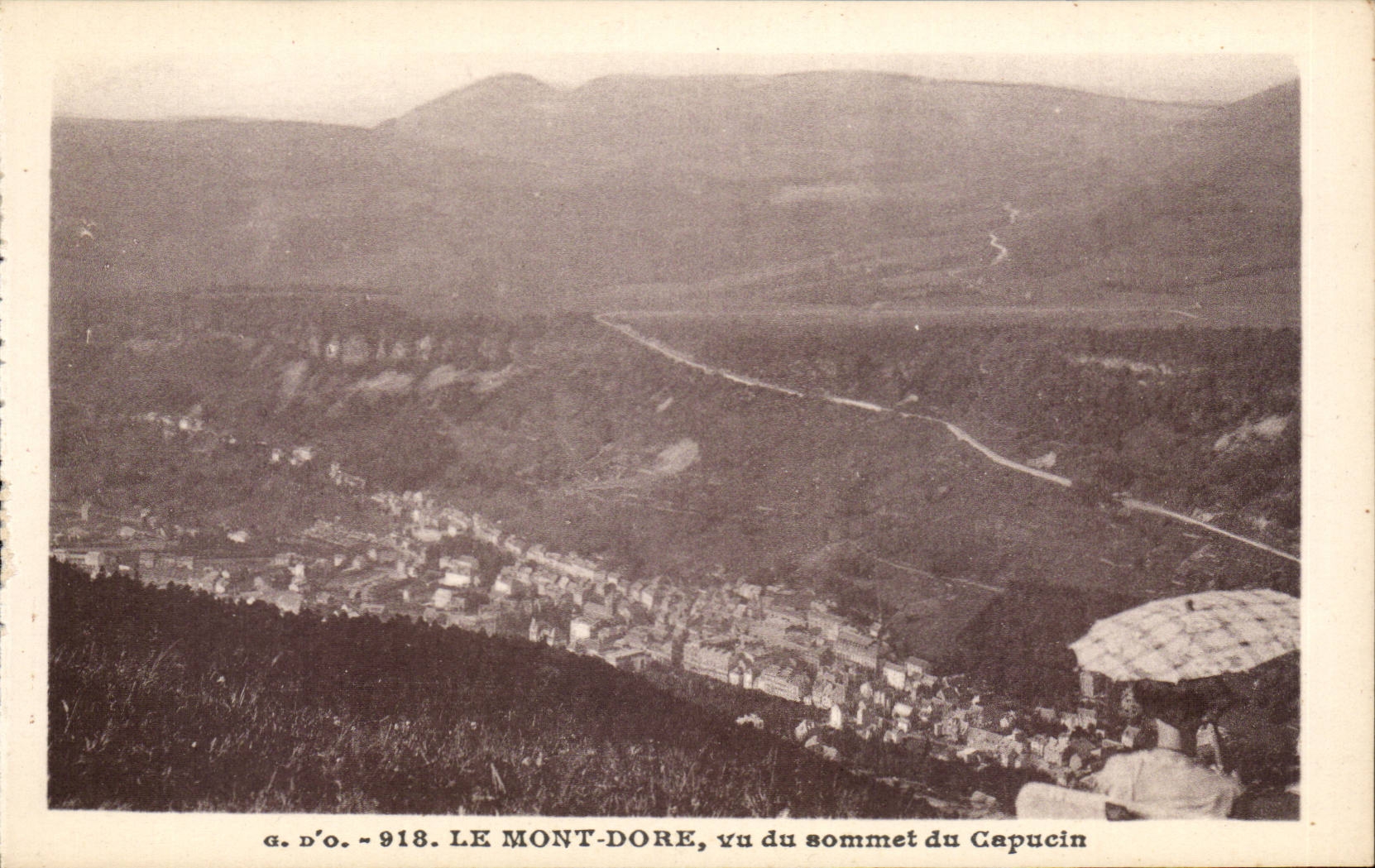 The Mount Gilds - Place Michel Bertrand - seen Summit of the Capuchin - CPA