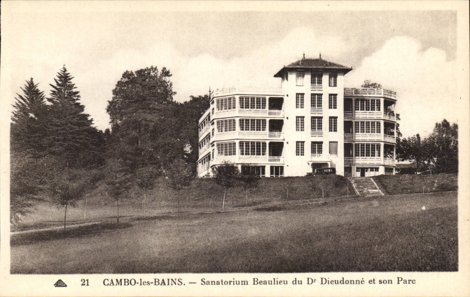 Cambo les Bains - Beaulieu Sanatorium of the Dieudonne and its Park - CPA