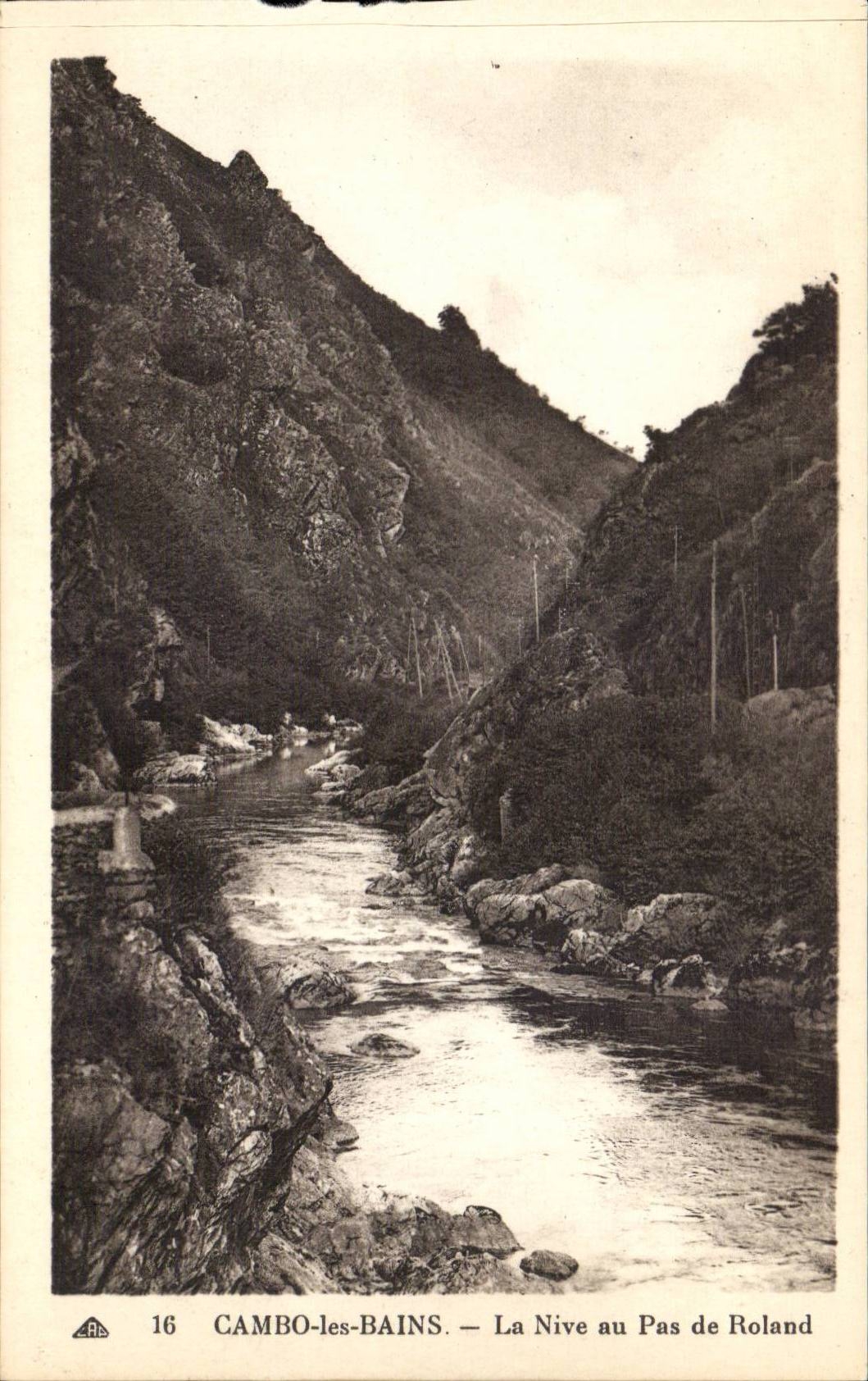 Cambo les Bains - Nive with the step of Roland - CPA