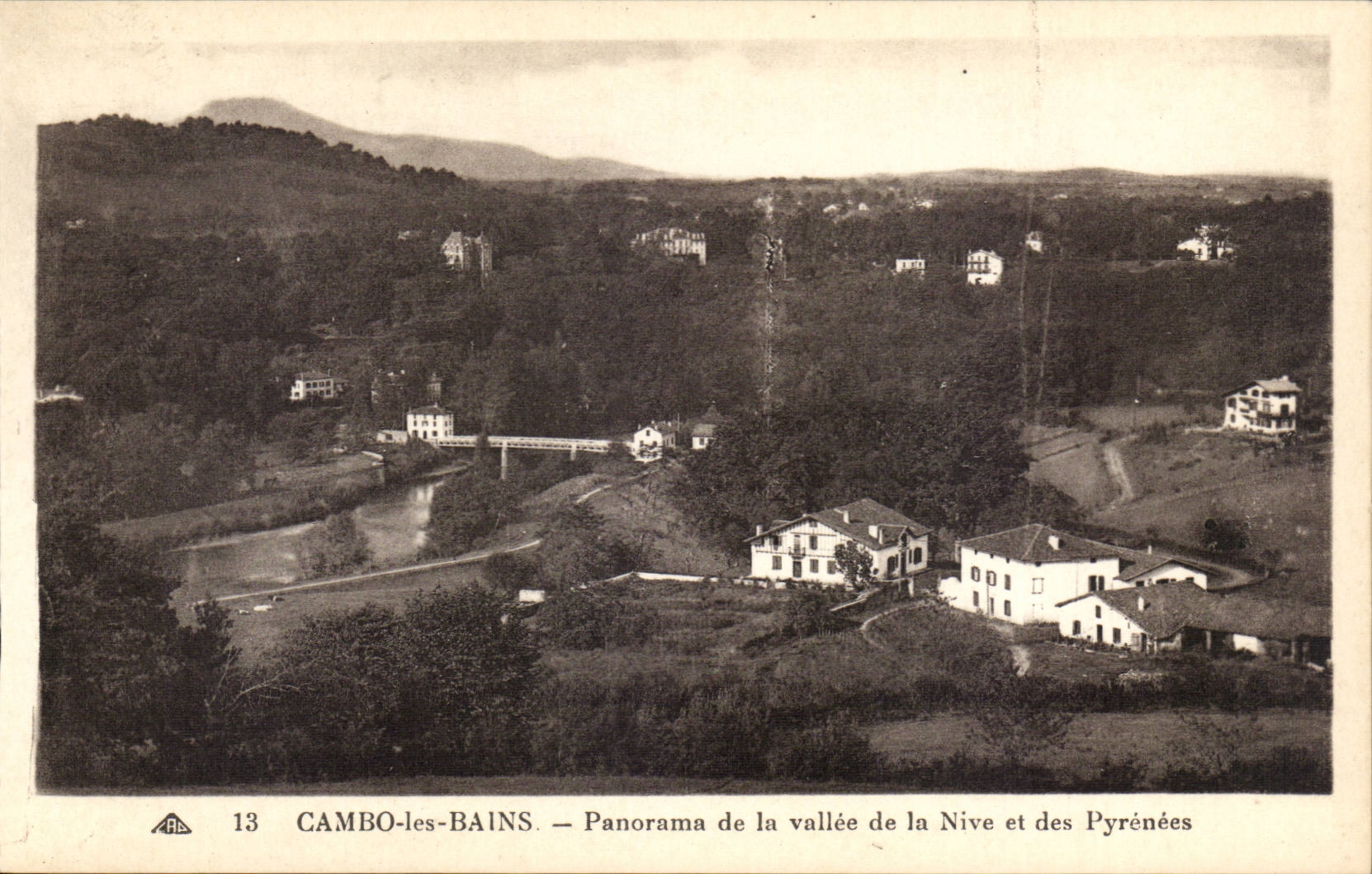 Cambo les Bains - Panorama of the Valley of Nive - CPA