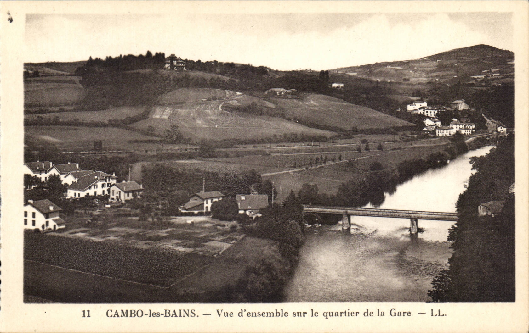 Cambo les Bains - Overall picture on the District of the station - CPA