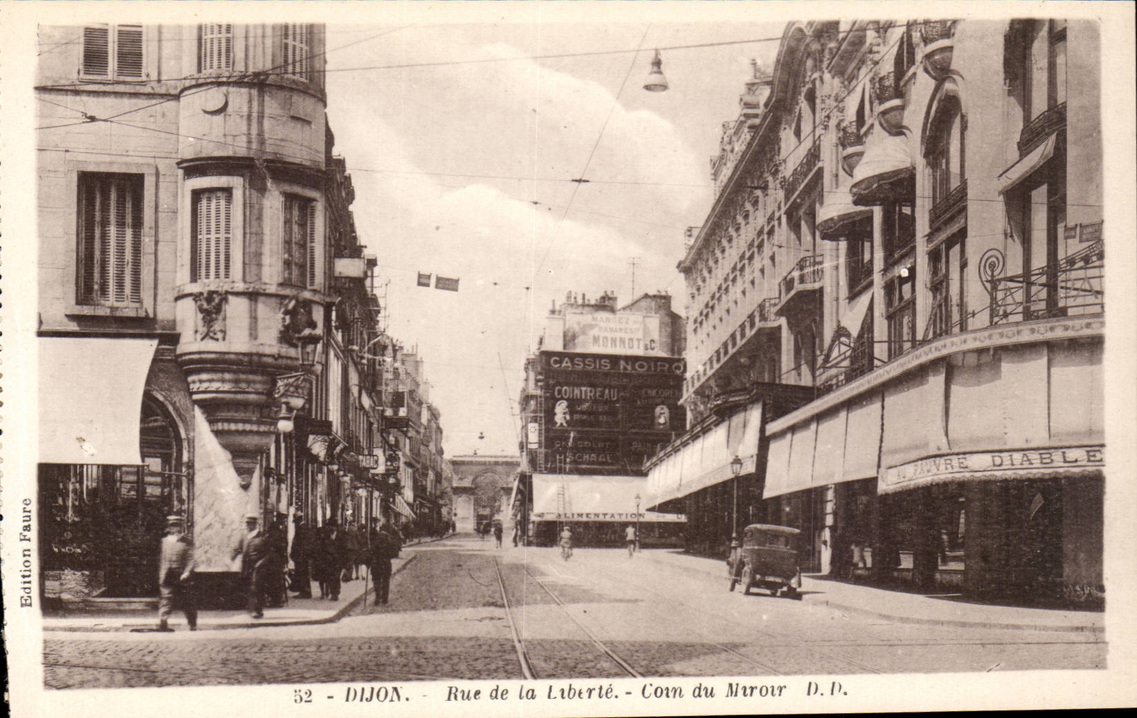 Dijon - Strasse der Freiheit - Ecke des Spiegels - CPA