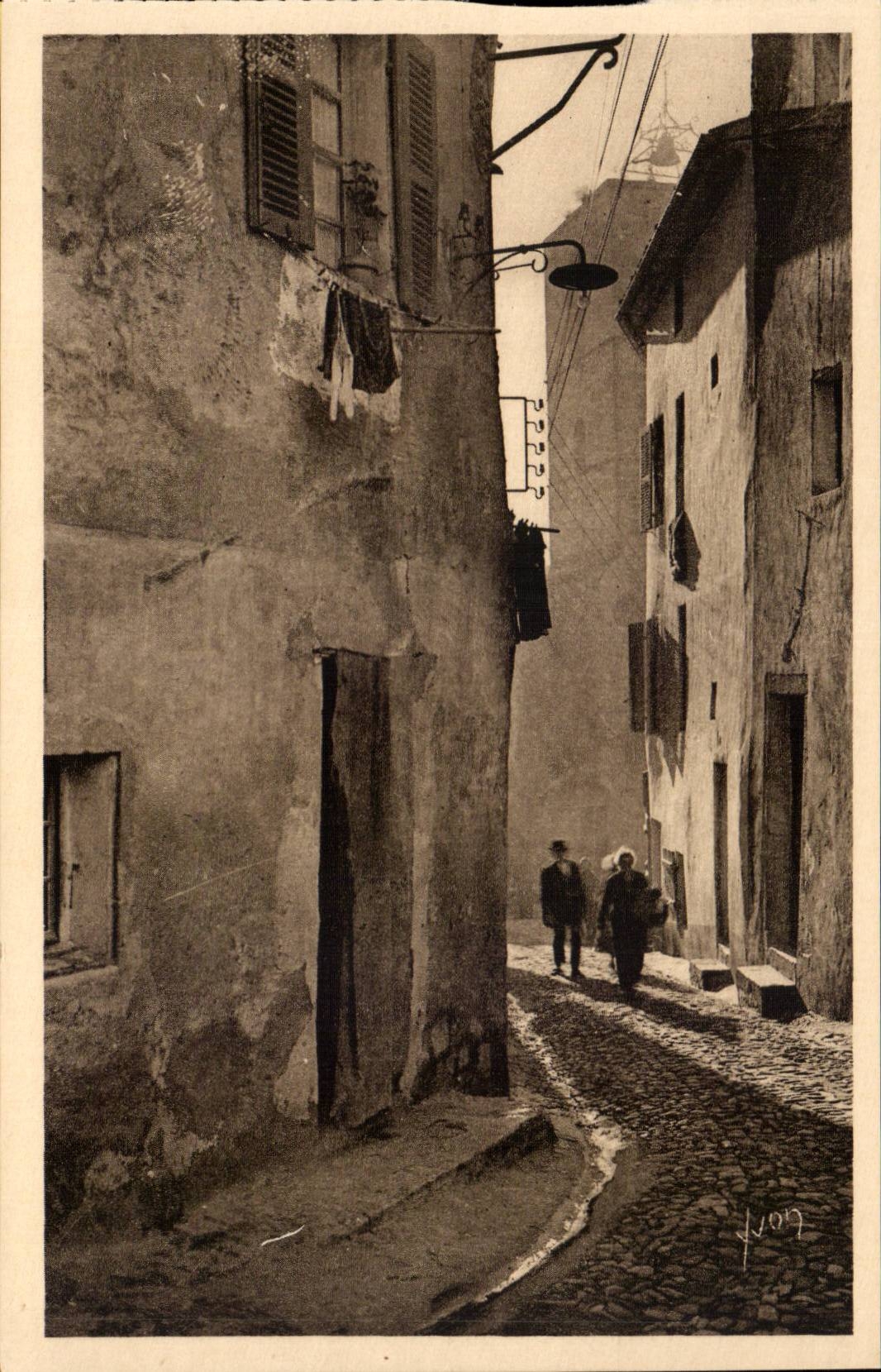 Hyeres - eine malerische Ecke der alten Stadt CPA