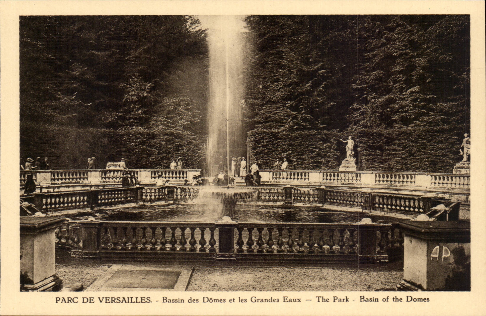 Versailles - Park of Versailles - the Basin of Doms - Large Water - CPA