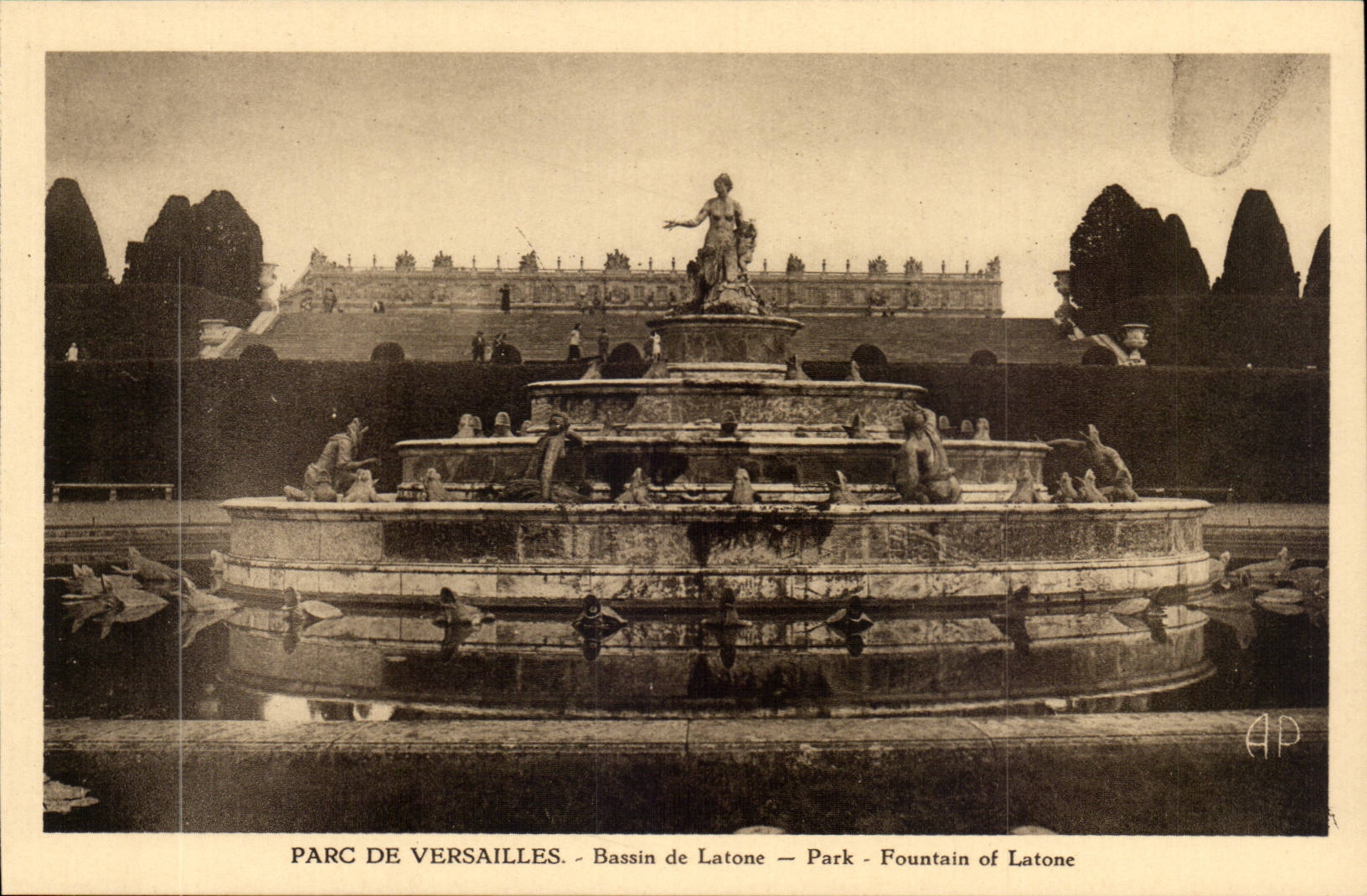 Versailles - Park of Versailles - the Basin of Latone - CPA