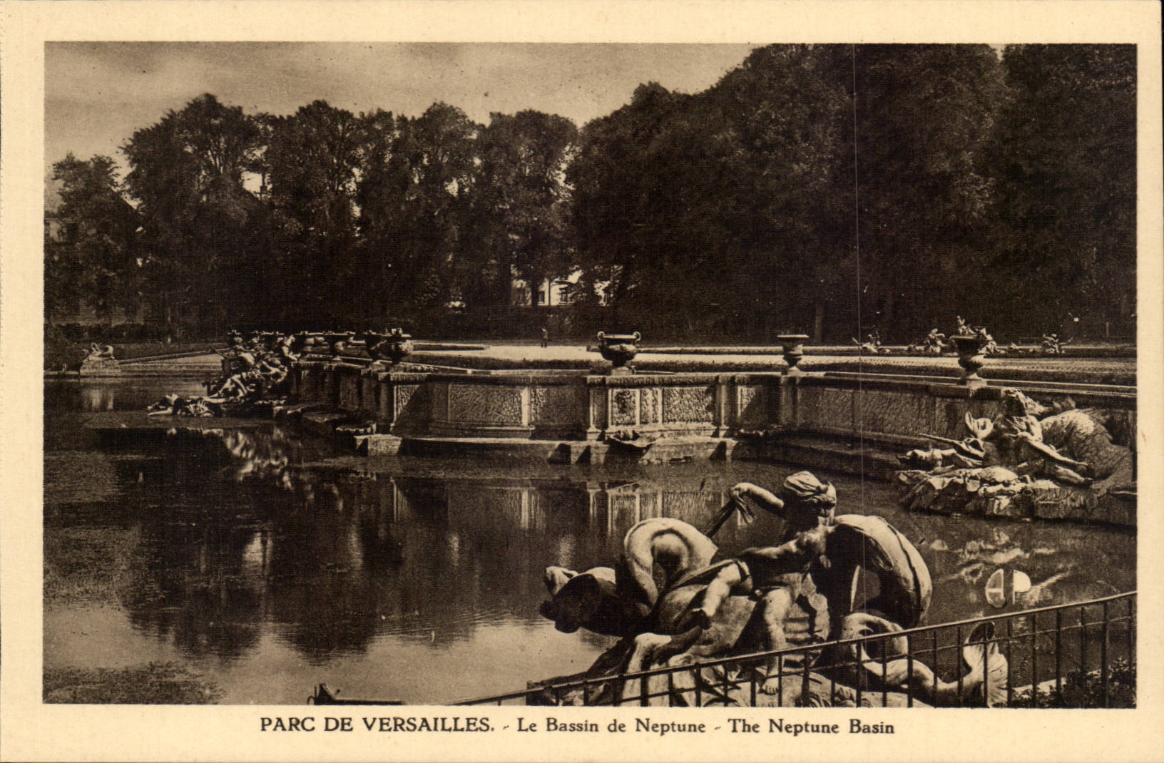 Versailles - Park of Versailles - the Basin of Neptune - CPA