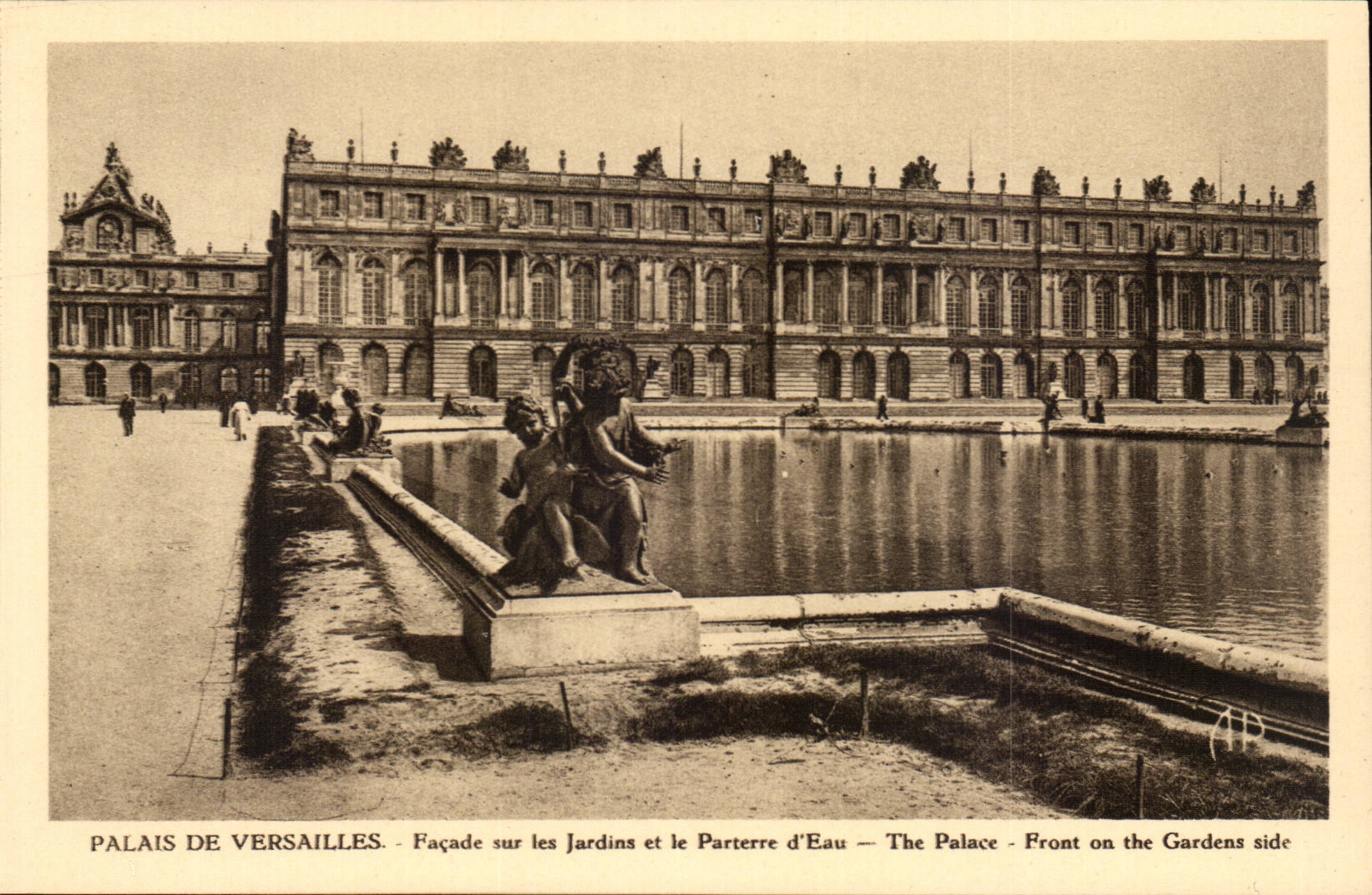 Versailles - Palate of Versailles - Frontage on Gardens CPA