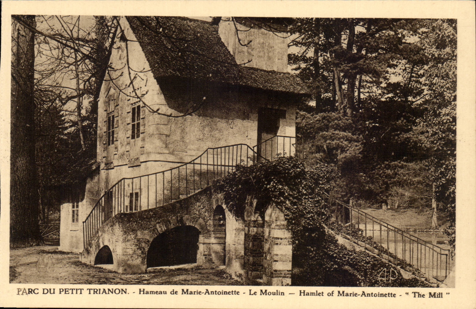 Versailles - Park of Small Trianon - Hamlet of Marie Antoinette - the Mill - CPA