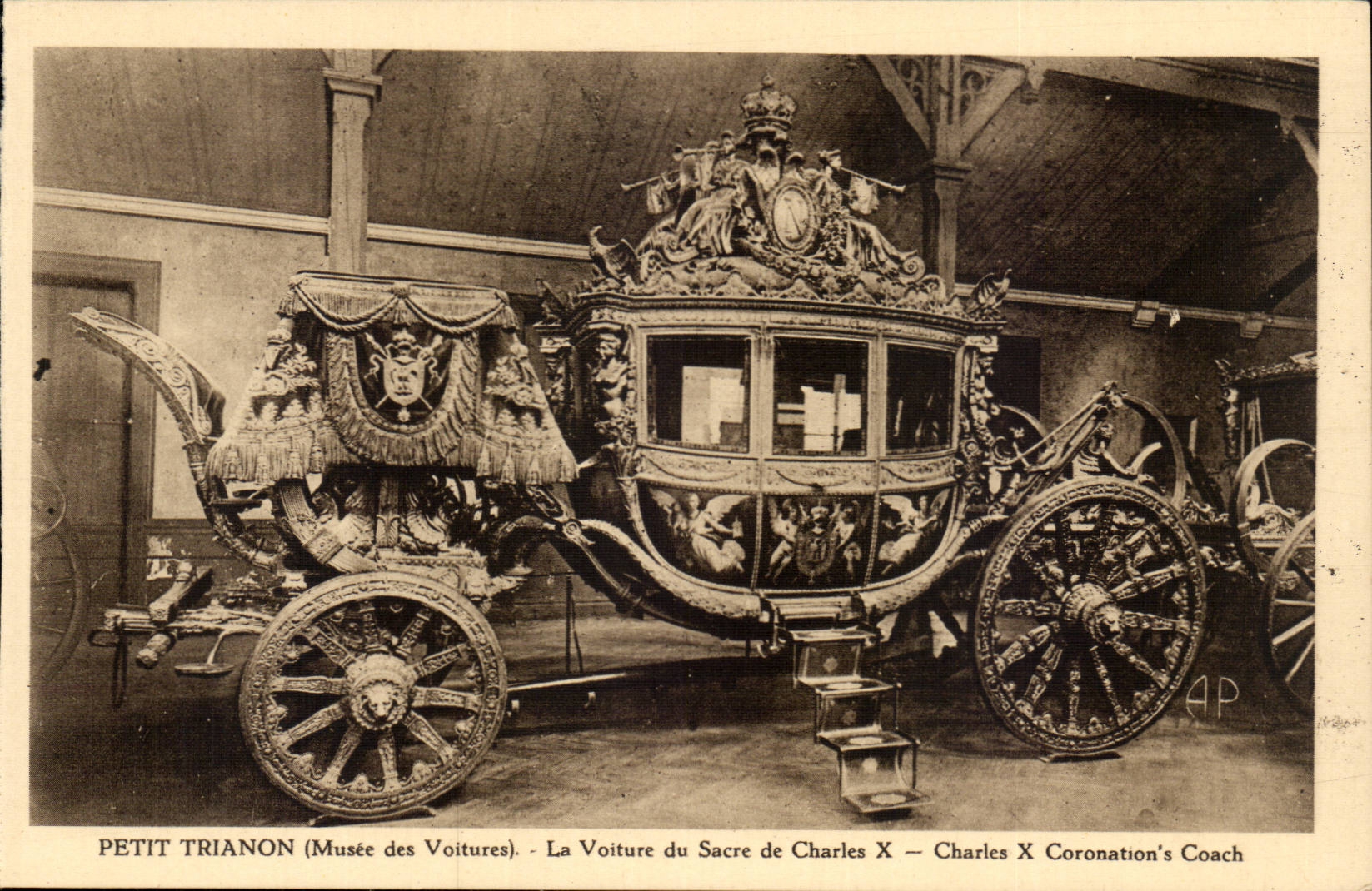 Versailles - Small Trianon - Museum of the Cars - the Car of the Sacring of Charles X - CPA
