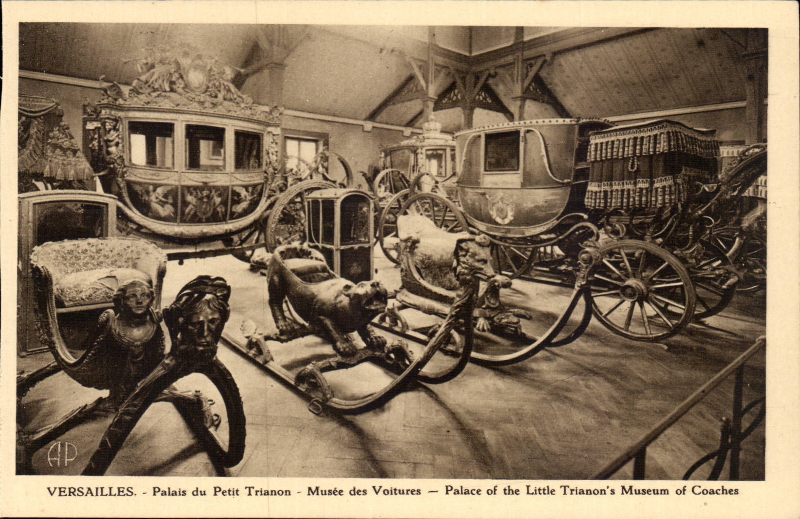 Versailles - Small Trianon - Museum of the Cars - CPA