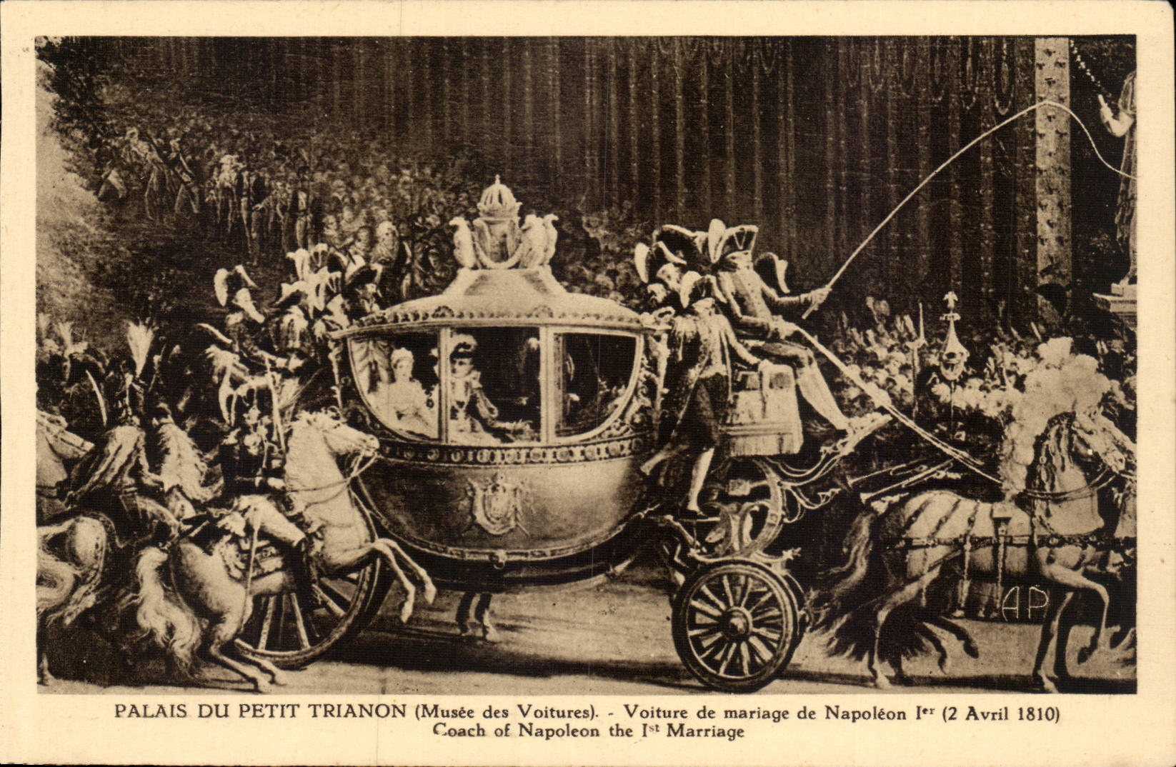 Versailles - Small Trianon - Museum of the Cars - Car of Marriage of Napoleon 1 - April 1810 - CPA