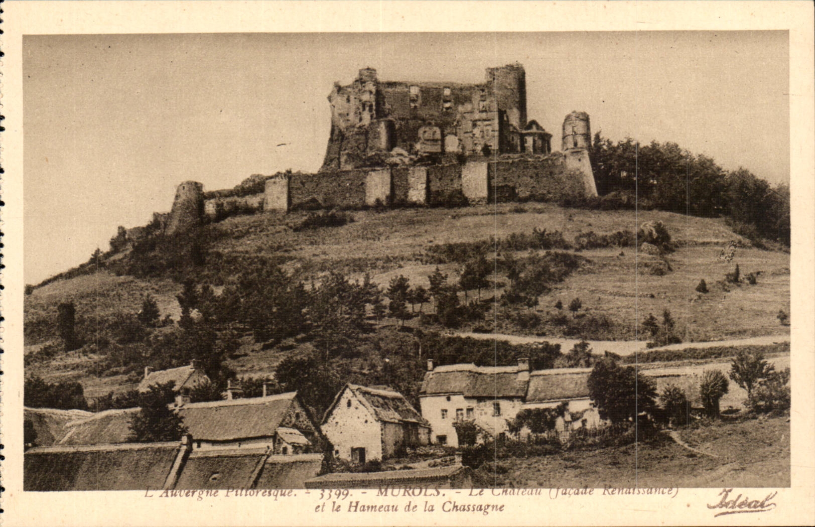Murols - the Castle and the Hamlet of Champane - CPA