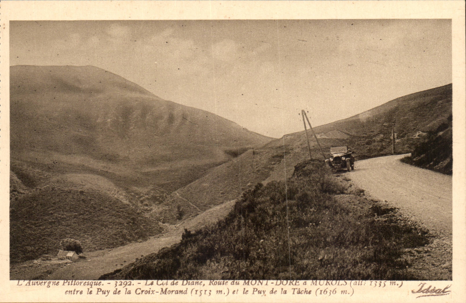 Surroundings of Mount Gild - the Collar of Diane - Road of Mount Gilds has Murols - CPA