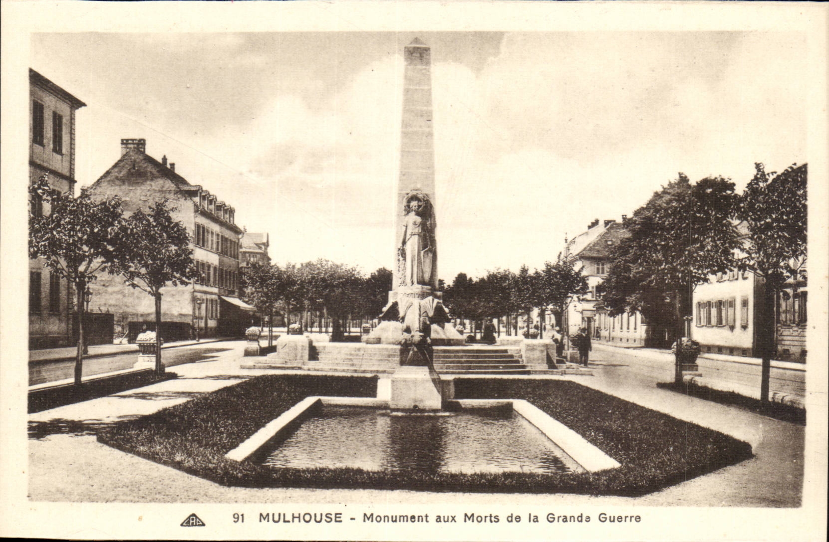 Mulhouse - War memorial of the Great War - CPA