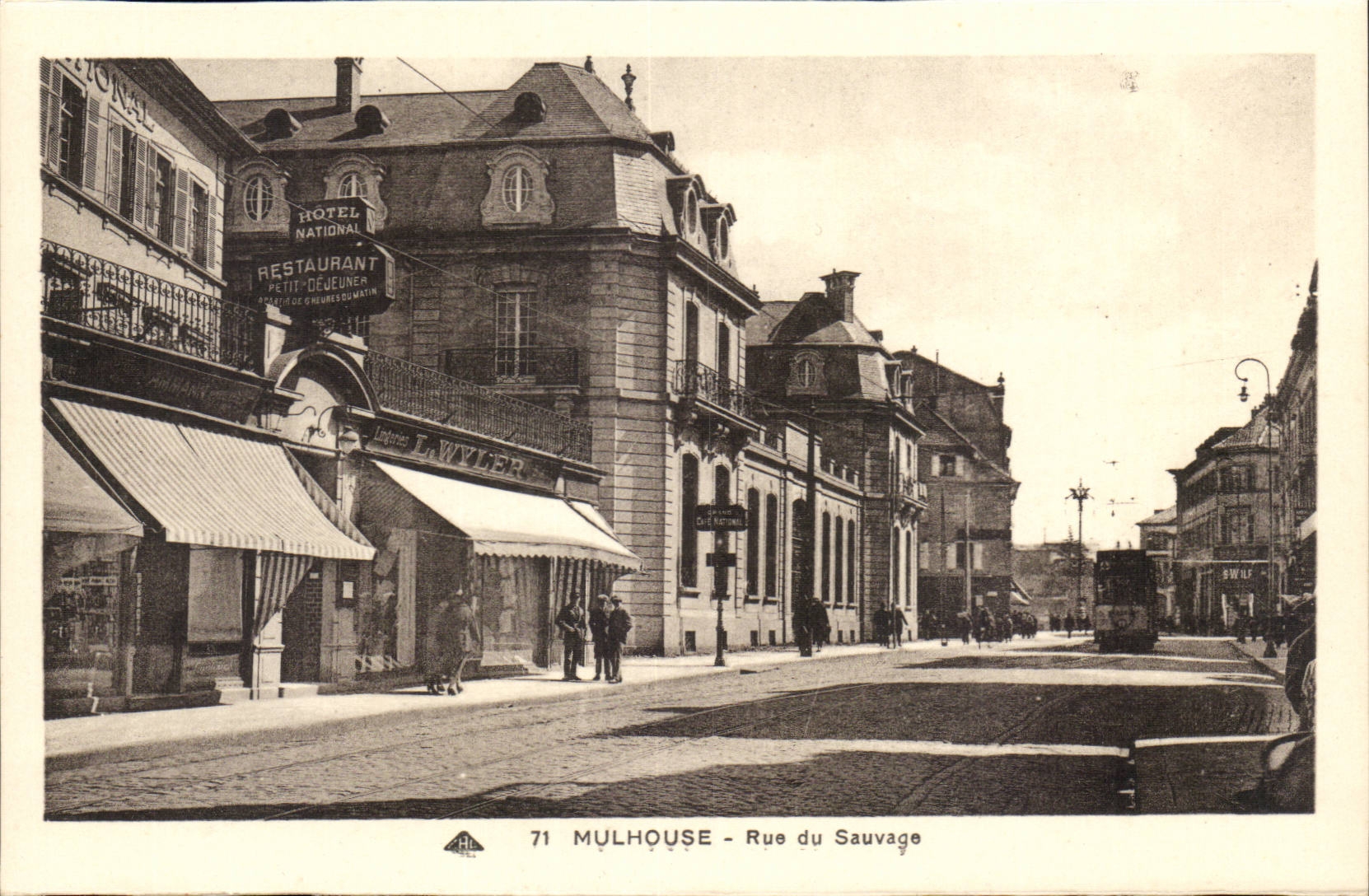 Mulhouse - Street of Savage CPA