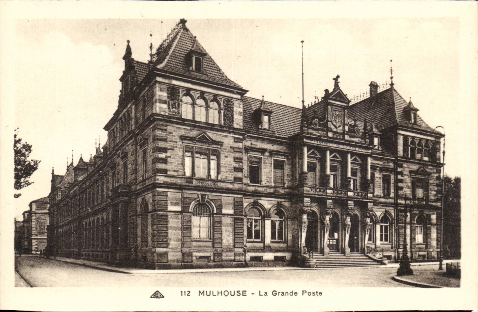 Mulhouse - the Large Post office - CPA
